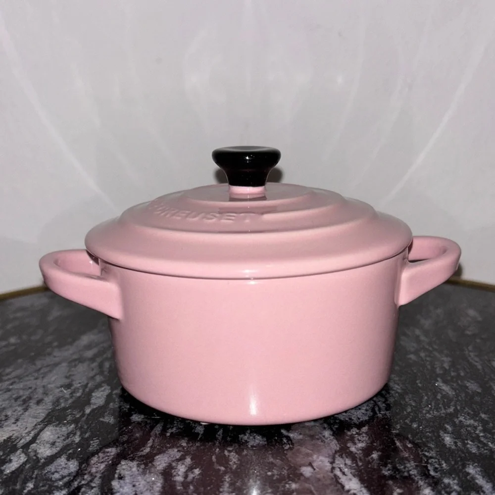 NWT Le Creuset Pink Pastel Mini Cocotte